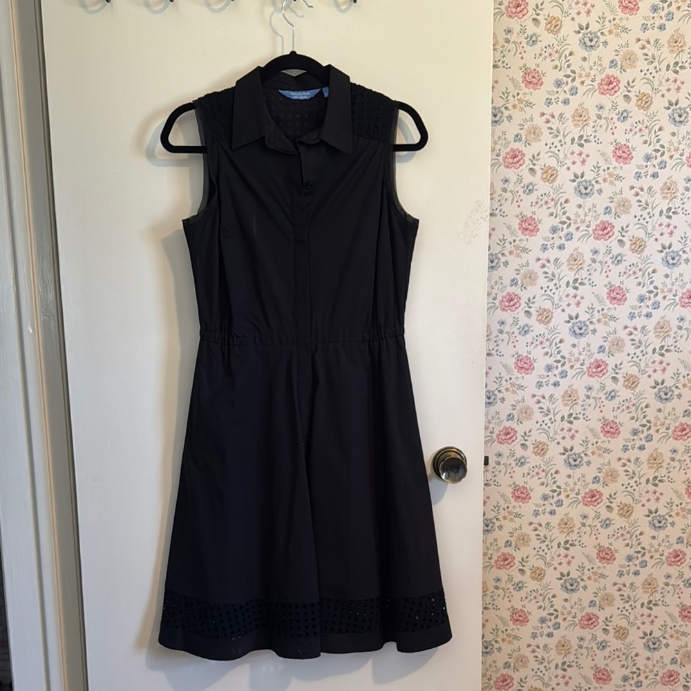 Vera Wang Black Midi Dress